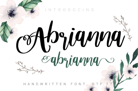 Abrianna: A Charming Handwritten Font for Makers