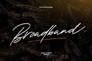 Broadband Font: Elevate Your Handmade Brand with Elegant Script
