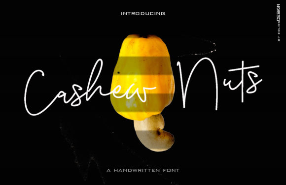Cashew Nuts: A Versatile Handwritten Font for Your Brand
