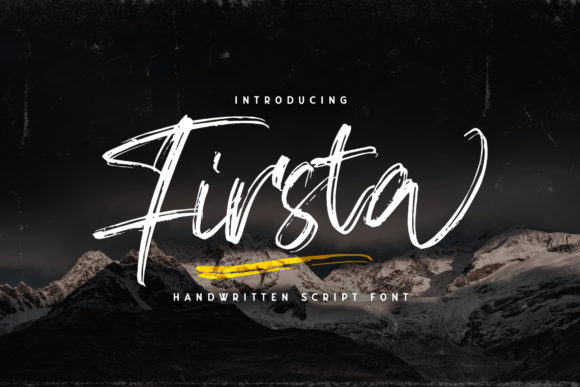 Firsta: A Handwritten Typeface for Elegant Editorial Design