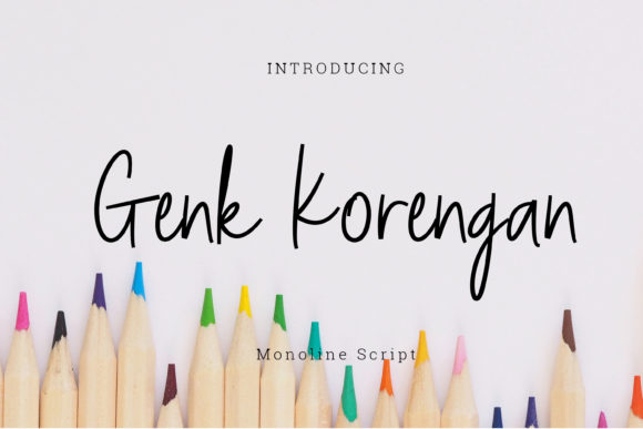 Genk Korengan: A Handwritten Font for Modern Web Design