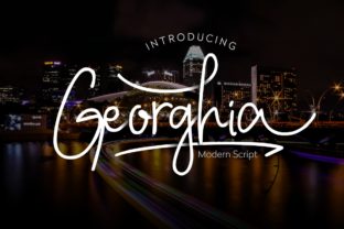 Georghia: An Elegant Script Font for Editorial Design