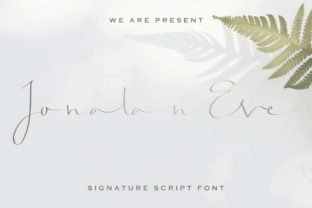 Jonatan Eve: A Sweet Script Font for Editorial Design