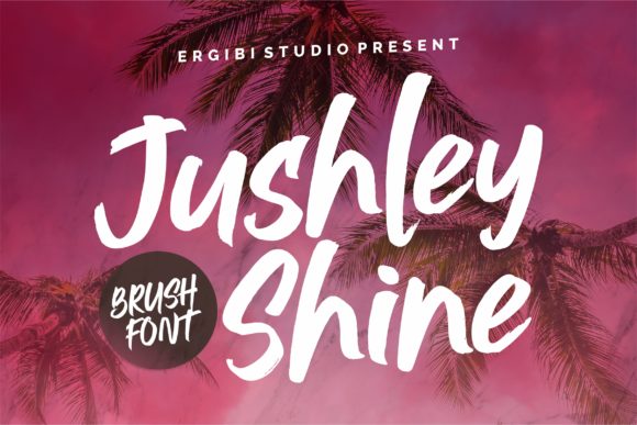 Jushley Shine: A Handwritten Typeface for Editorial Elegance