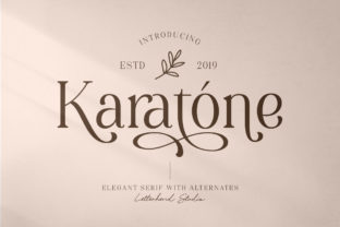 Karatone: A Serif Font That Shines