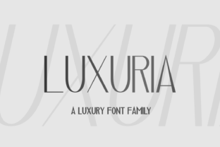 Luxuria: A Stylish Sans Serif Font
