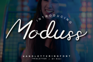 Moduss: A Charming Script Font for Editorial Design