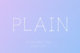 Plain Capital: A Serif Font for Elegant Design