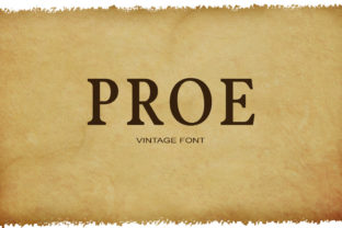 Proe: A Serif Font for Elegant Design