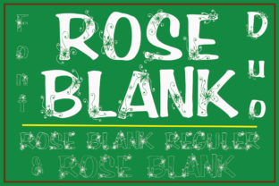 Rose Blank Font for Elegant Design