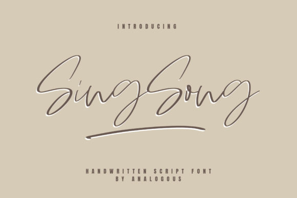 Sing Song: A Flowing Typeface for Modern Web Design
