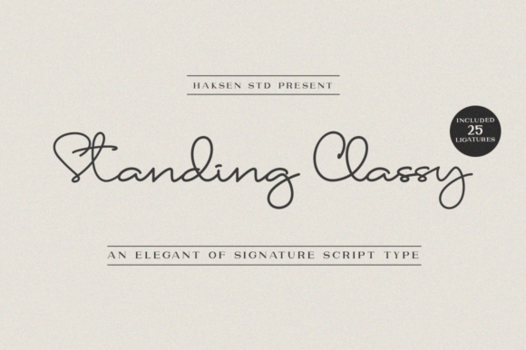 Standing Classy: The Handwritten Font That Elevates Your Brand